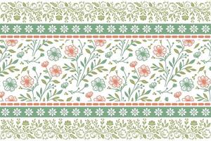 Floral design with colorful flowers and leaves vector