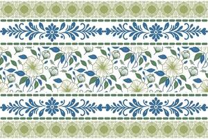 line floral artwork framed with a bold border design for stylish fabric prints, pillowcases, and gift wrapping sheet products vector