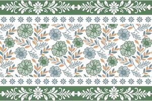 Colorful floral decorative pattern vector