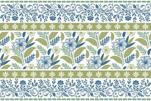 natural leaf and flower line drawing bordered with soft line frames perfect for packaging material, pillow fabric, and clothing textile vector