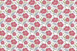 Colorful floral design pattern vector