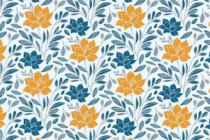 soft floral pattern with decorative botanical repetition featuring sketched cotton elements for wrapping paper, table covers, and printed pillow fabric vector