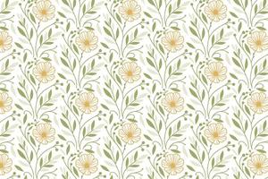 simple flower and leaf line drawing pattern created for trendy textile design home accessories kitchen items and fashionable fabric printing vector