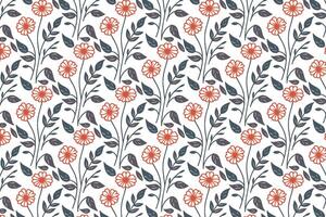 modern floral design in one line style featuring repeat outlines for textile surfaces gift wrapping fashion interiors and decorative prints vector