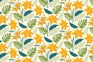 decorative flower pattern with minimalist line art style and repeating cotton motifs for home textile, fabric printing, and packaging design vector