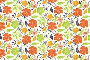 line art floral pattern with abstract leaf motifs and repetition for wrapping paper, pillow covers, and clothing textiles vector
