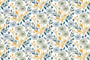 hand drawn flower and leaf outlines crafted in one line sketch style ideal for decorative fabrics kitchen linen and trendy fashion products vector