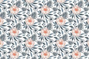 one line floral drawing with abstract sketch style petals ideal for fabric production pillow decor kitchen linen and modern wrapping vector