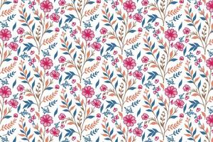 contemporary flower and leaf design with delicate outlines for pillow covers kitchen linen fashion textile and elegant paper wrap usage vector