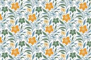 trendy one line flower motif pattern for textile manufacturers creating stylish wraps kitchen wear home decor and bedding items vector