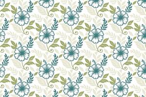 creative floral sketch design with flowing line art used in wallpaper fashion textile fabric designs and digitally created wrapping papers vector