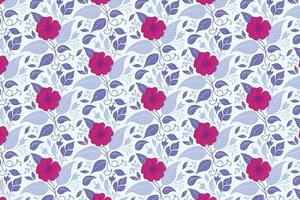 abstract floral pattern with decorative botanical shapes for fabric design, fashion accessory printing, and gift packaging products vector
