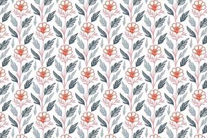 stylish flower sketch in a minimalist one line pattern for textile design packaging products and modern interior fashion vector