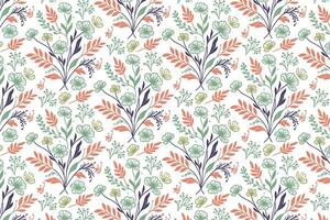 modern flower and leaf design in continuous line style created for fashion textile industries decorative wraps and interior fabric prints vector