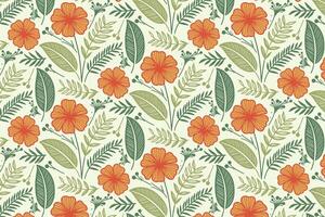 detailed floral pattern with elegant line work featuring cotton blossoms and soft leaves for fashion accessories, textile fabric, and pillowcase applications vector