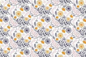 modern botanical floral sketch design with clean outlines for home textile use wrapping paper bedding decor and stylish fashion vector
