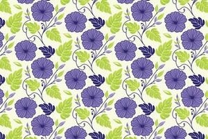 sketch floral pattern with cotton elements and minimal leaves for product packaging, clothing design, and kitchen wear applications vector
