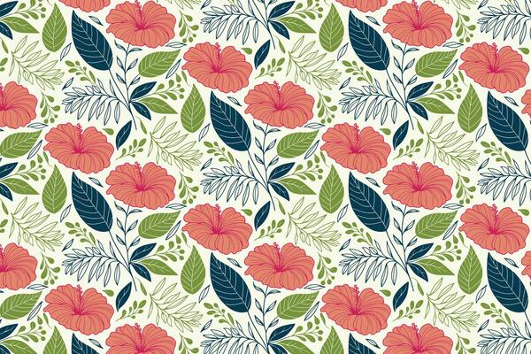 continuous rose and leaf pattern with modern repetition designed for stylish women clothing, fabric production, and product packaging use