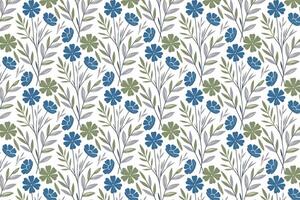 artistic botanical outline pattern for textile companies fabric designers and stylish wrapping paper brands vector