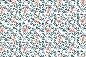 decorative botanical line art pattern designed with abstract floral shapes for interior textile design kitchen wear wrapping and fabric printing vector