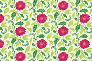 minimal botanical sketch pattern with repetition of fine line art flowers and stylized vines for use in fabric design, wrapping sheets, and home accessories vector