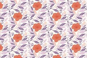 flower pattern with fine line drawing style for elegant fashion accessories, fabric design projects, and kitchen textile surface printing vector