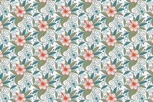 stylish floral line pattern created with abstract one line flower illustrations used in trendy fashion wrapping textile and home decor vector