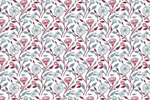simple line floral artwork with elegant outlines and botanical style used in fabric fashion kitchen items and wrap applications vector
