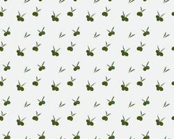 olive and decorate ornament in seamless pattern background vector