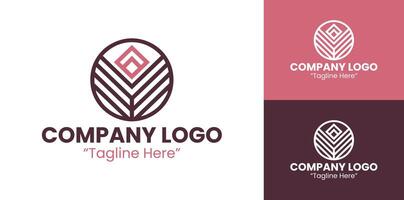 Innovative Company Logo for Creative Business and Branding Solutions in Pink and Magenta vector