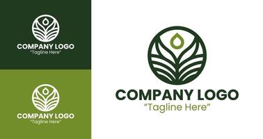 Sleek and Professional Company Logo for Modern Branding and Identity in Green vector