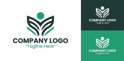 Minimalist and Stylish Logos for Tech and Innovation Companies in Green vector