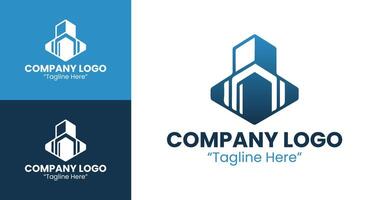 Professional and Customizable Logo Design for Business Branding and Identity in Blue Gradient vector