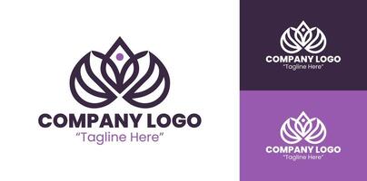 Stylish and Modern Business Logos for Digital and Print Marketing Solutions in Purple vector
