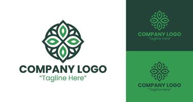 Abstract Modern Logo Design for Business Branding in Green vector