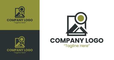 Professional Business Logo with Simple Design for Corporate Branding in Gold and Black vector
