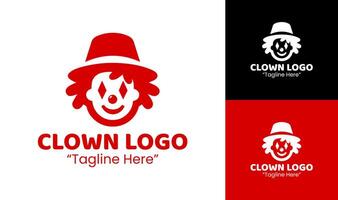 Bright and Playful Clown Logo Design for Party and Fun Branding vector