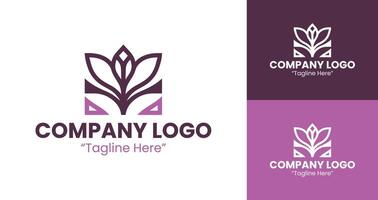 Modern and Elegant Logo Design for Corporate Branding and Identity Development in Purple Color vector