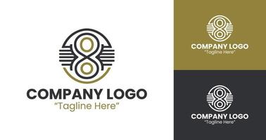 Innovative and Professional Logo Design for Business and Corporate Identity in Gold and Black vector