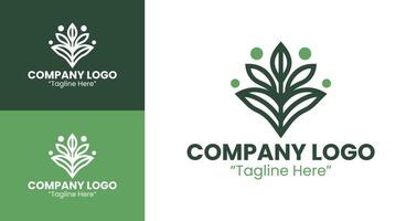 Simple and Elegant Logo Design for Strong Branding and Professional Identity in Green vector