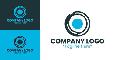 Creative and Modern Corporate Logos for Branding and Business Identity in Blue Color vector
