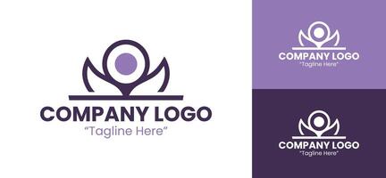 Modern Abstract Logo Design for Business and Creative Branding Solutions in Purple Color vector
