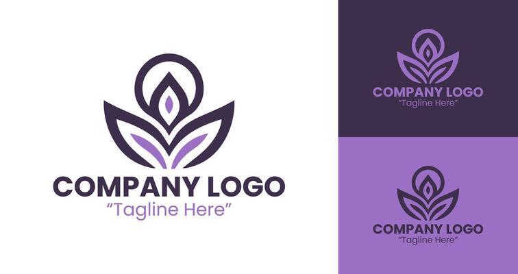 Sleek and Elegant Logo Designs for Professional Business Branding in Purple