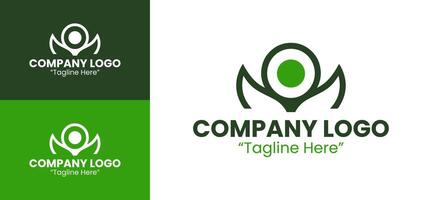 Minimalist and Professional Logos for Corporate Branding and Business Identity in Green vector