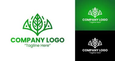 Custom Business Logo Designs with Modern and Minimalist Concepts in Green Gradient vector