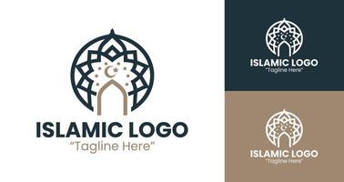 Creative Islamic Logo with Bold Patterns and Modern Colors for Branding and Identity vector