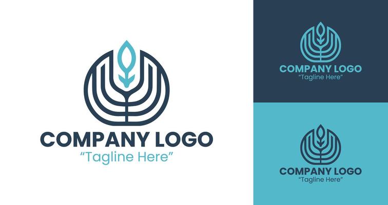 Modern and Minimalist Company Logos for Business Branding and Identity in Blue