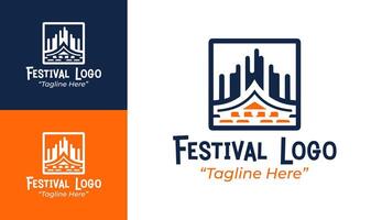 Fun and Vibrant Festival Logos for Music and Event Branding vector