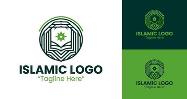 Professional Islamic Logo with Symmetric Geometric Design for Branding vector