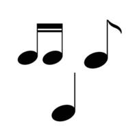 Simple illustration of music notation vector